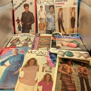 Vintage Sewing Pattern Lot 1960s 70s 80s McCalls Simplicity Butterick Avon...